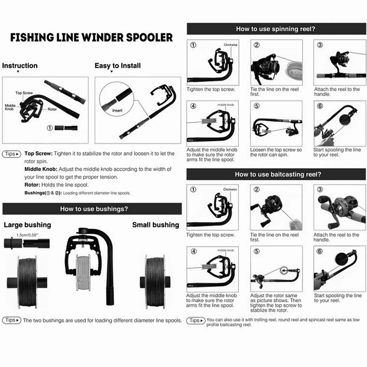 Fishing Line Winder Spooler